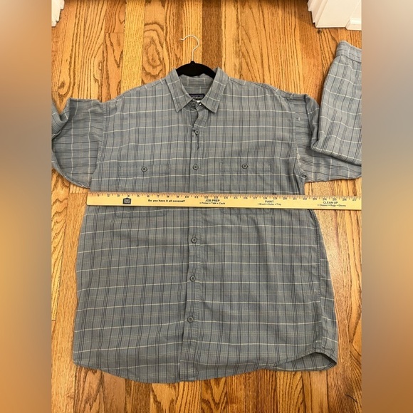 Vintage Patagonia Mens Organic Cotton Plaid Button Down Collared Long Sleeves - Picture 7 of 7